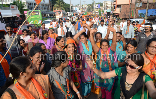 BJP Victory Rally in Mangalore